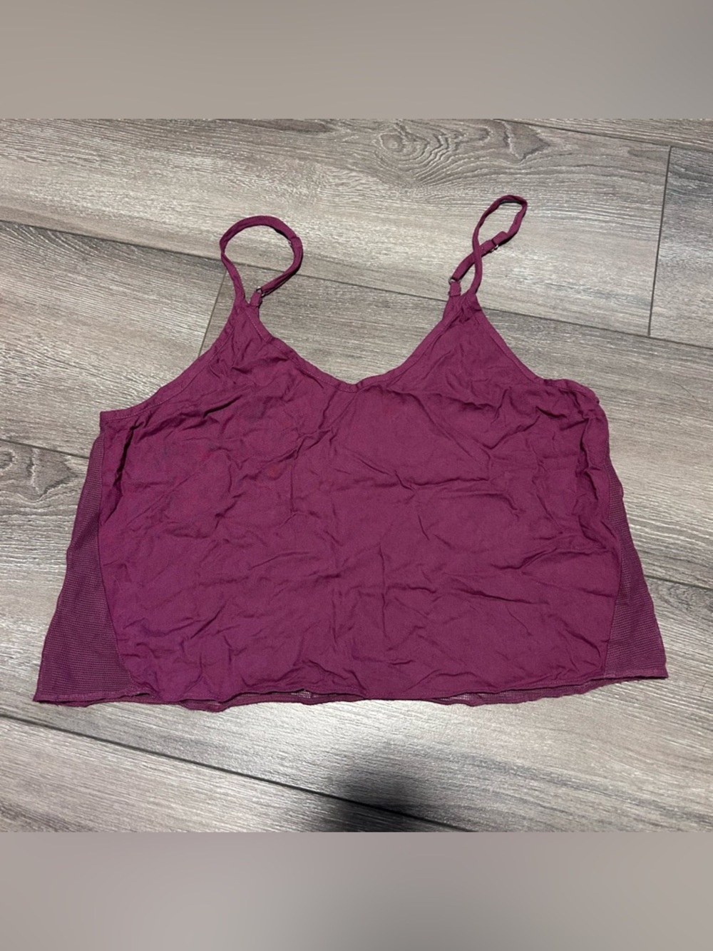 Women’s Plum Camisole Tank Top - Lightweight Strappy Cami - size xs